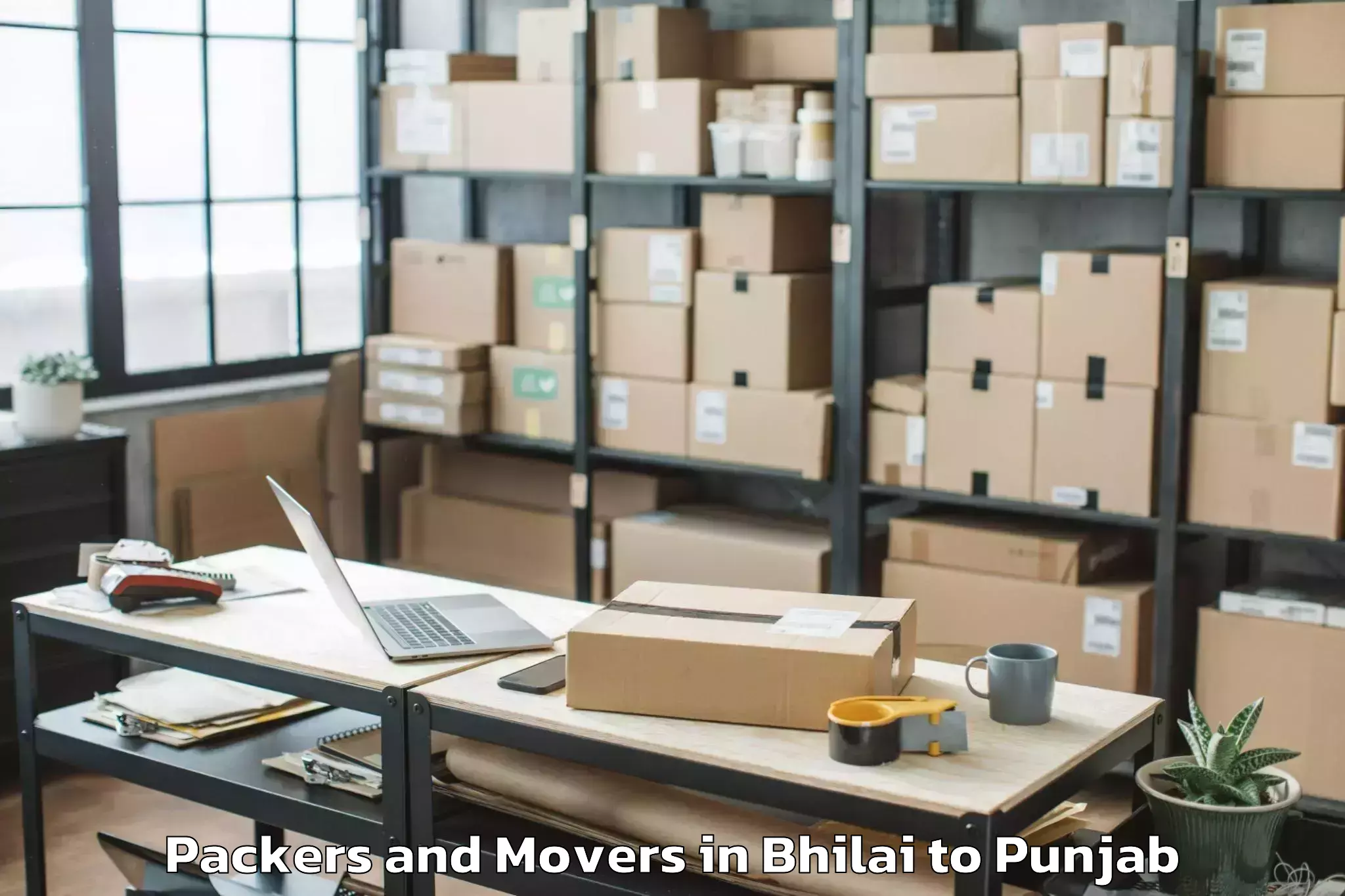 Comprehensive Bhilai to Hoshiarpur Packers And Movers